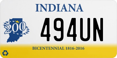 IN license plate 494UN