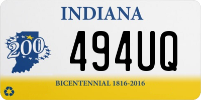 IN license plate 494UQ