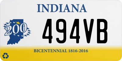 IN license plate 494VB