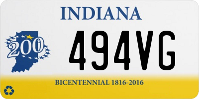 IN license plate 494VG