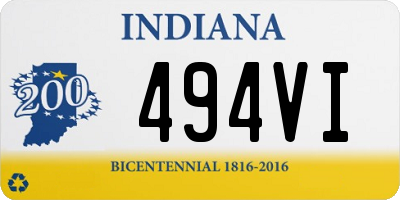 IN license plate 494VI