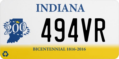 IN license plate 494VR