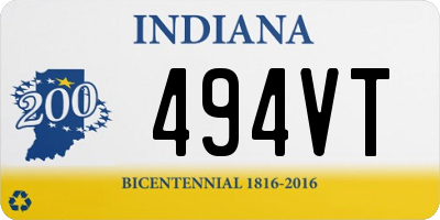 IN license plate 494VT