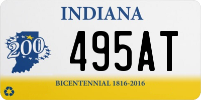 IN license plate 495AT