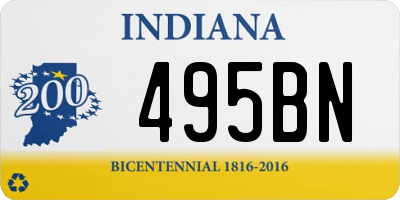 IN license plate 495BN