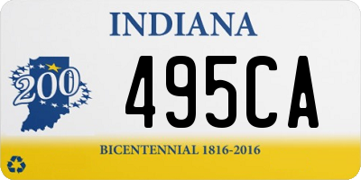 IN license plate 495CA