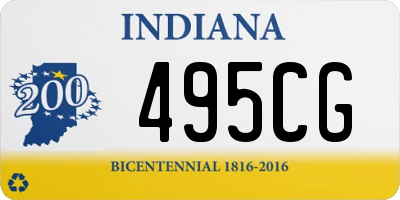 IN license plate 495CG