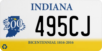 IN license plate 495CJ