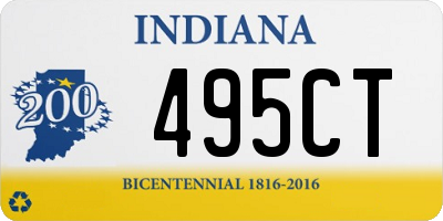 IN license plate 495CT