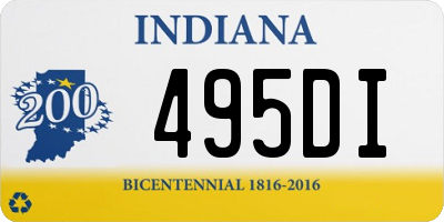 IN license plate 495DI