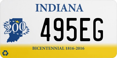 IN license plate 495EG