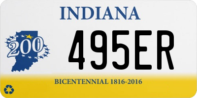 IN license plate 495ER