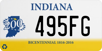 IN license plate 495FG