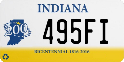 IN license plate 495FI