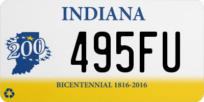 IN license plate 495FU