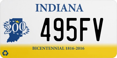 IN license plate 495FV