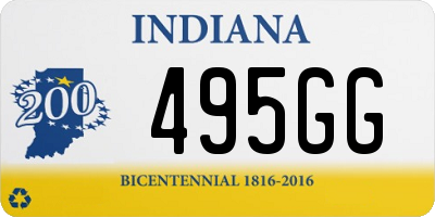 IN license plate 495GG