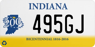 IN license plate 495GJ