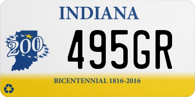 IN license plate 495GR