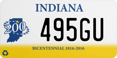 IN license plate 495GU