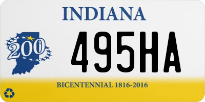 IN license plate 495HA