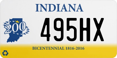 IN license plate 495HX