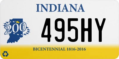 IN license plate 495HY