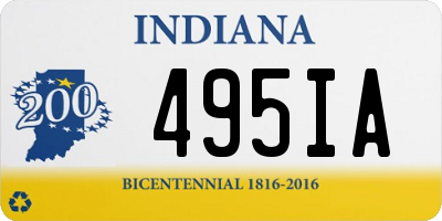 IN license plate 495IA