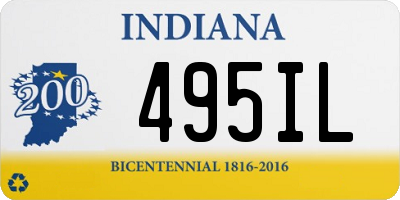 IN license plate 495IL