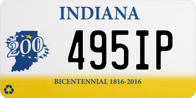 IN license plate 495IP