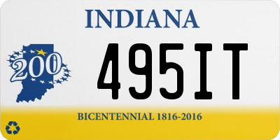 IN license plate 495IT