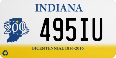 IN license plate 495IU