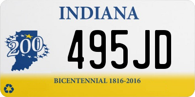 IN license plate 495JD