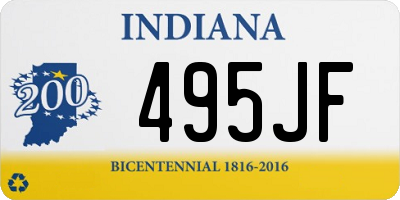 IN license plate 495JF