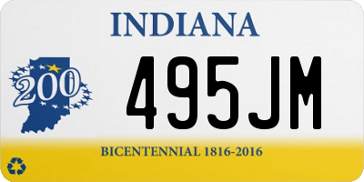 IN license plate 495JM