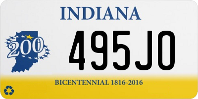 IN license plate 495JO