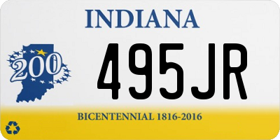 IN license plate 495JR