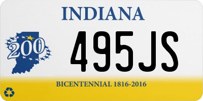 IN license plate 495JS