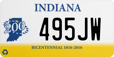 IN license plate 495JW