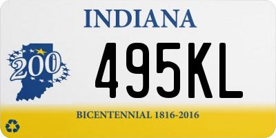 IN license plate 495KL