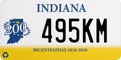 IN license plate 495KM