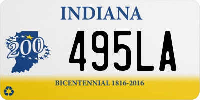 IN license plate 495LA