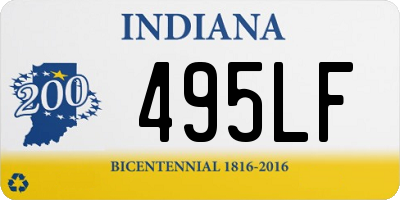 IN license plate 495LF