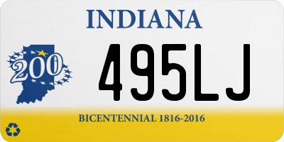 IN license plate 495LJ