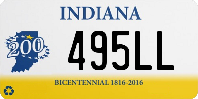 IN license plate 495LL