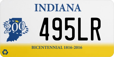 IN license plate 495LR