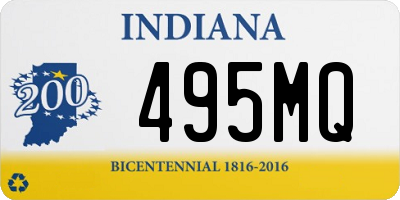 IN license plate 495MQ