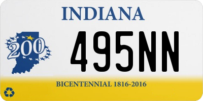 IN license plate 495NN