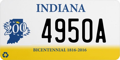 IN license plate 495OA