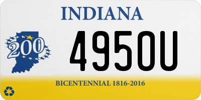 IN license plate 495OU